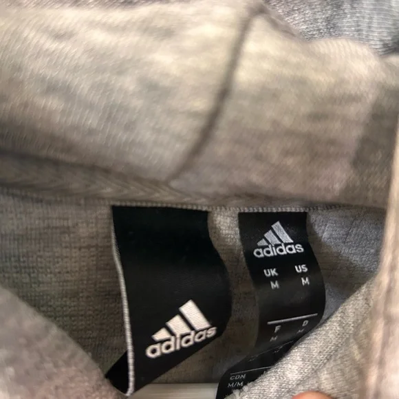 Men’s Medium Embossed Adidas Hoodie - Picture 4 of 5